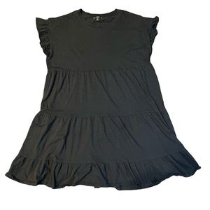 J. Crew Black Tier Cotton Dress size M